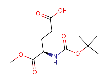 Molecular Structure of 55227-00-4 (BOC-D-GLU-OME)