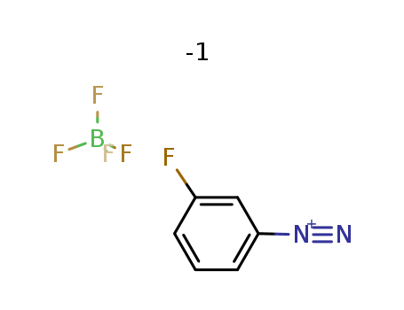 Molecular Structure of 1996-38-9 (Benzenediazonium, 3-fluoro-, tetrafluoroborate(1-))