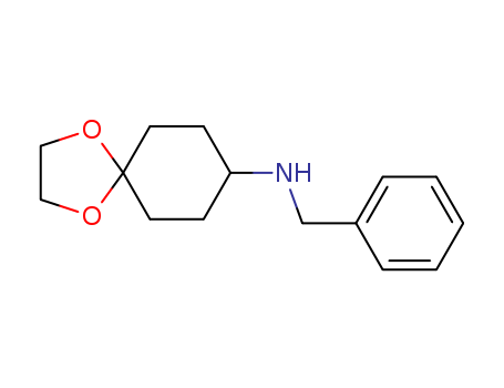131511-13-2,N-BENZYL-4-AMINOCYCLOHEXANONE ETHYLENE KETAL,N-(1,4-Dioxaspiro[4.5]dec-8-yl)benzylamine