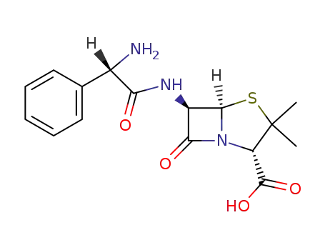 4-Thia-1-azabicyclo[3.2.0]heptane-2-carboxylicacid, 6-[[(2S)-aminophenylacetyl]amino]-3,3-dimethyl-7-oxo-, (2S,5R,6R)- (9CI)