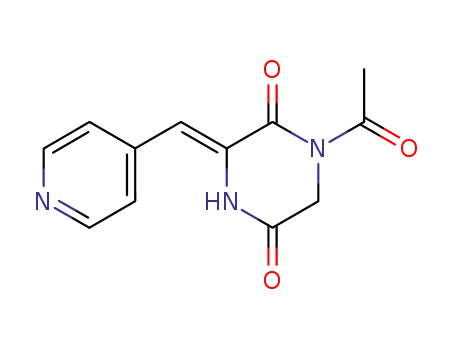 1-acetyl-3-<(4-pyridyl)methylene>piperazine-2,5-dione