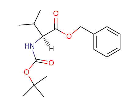 Molecular Structure of 66447-55-0 (L-Valine, N-[(1,1-dimethylethoxy)carbonyl]-, phenylmethyl ester)