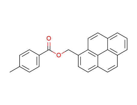 Molecular Structure of 111077-41-9 (Benzoic acid, 4-methyl-, 1-pyrenylmethyl ester)