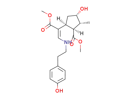 (1S,2R,3S,5S)-3-Hydroxy-5-{(E)-2-[2-(4-hydroxy-phenyl)-ethylamino]-1-methoxycarbonyl-vinyl}-2-methyl-cyclopentanecarboxylic acid methyl ester