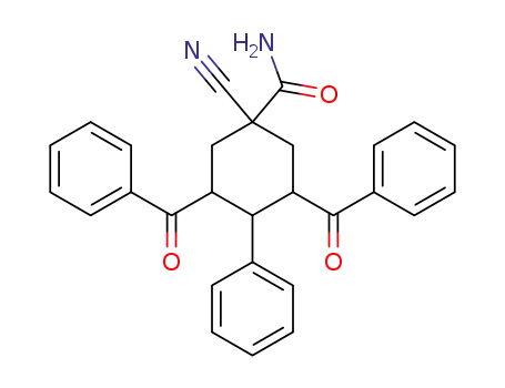 3,5-Dibenzoyl-1-cyano-4-phenyl-cyclohexanecarboxylic acid amide