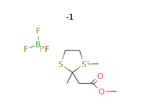 1,2-Dimethyl-2-<(methoxycarbonyl)methyl>-1,3-dithiolanium-tetrafluoroborat