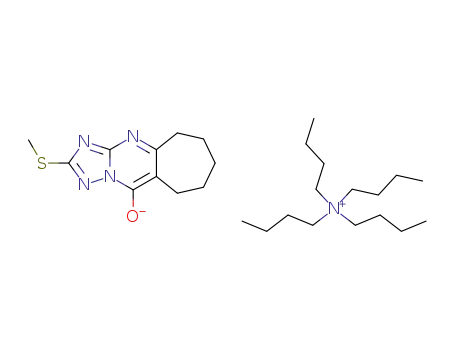 6,7,8,9,10,11-hexahydro-2-methylthiocyclohepta<1,2,4>triazolo<1,5-a>pyrimidin-5-one tetrabutylammonium salt