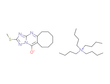 6,7,8,9,10,11-hexahydro-2-methylthiocycloocta<1,2,4>triazolo<1,5-a>pyrimidin-5(12H)-one tetrabutylammonium salt
