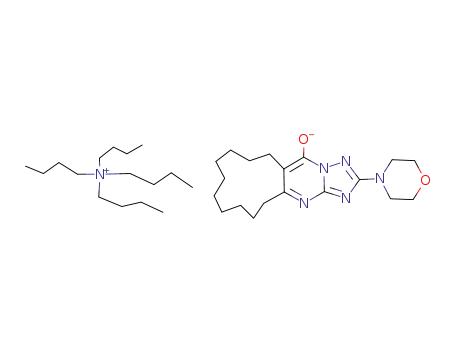 6,7,8,9,10,11,12,13,14,15-decahydro-2-morpholinocyclododeca<1,2,4>triazolo<1,5-a>pyrimidin-5(16H)-one tetrabutylammonium salt