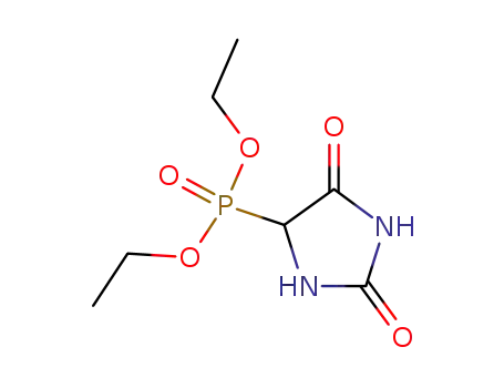 Molecular Structure of 95378-36-2 (DIETHYL 5-HYDANTOYLPHOSPHONATE)