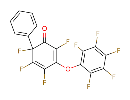 Molecular Structure of 152342-45-5 (2,4-Cyclohexadien-1-one,
2,4,5,6-tetrafluoro-3-(pentafluorophenoxy)-6-phenyl-)