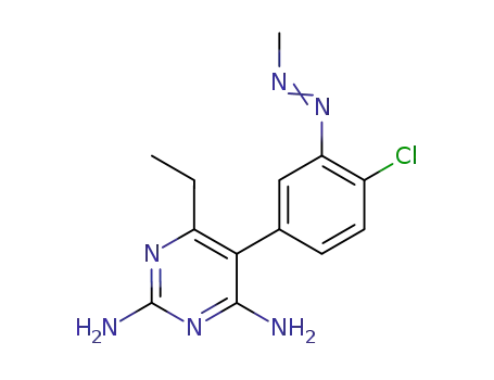 2,4-diamino-5-<4-chloro-3-(3-methyltriazen-1-yl)phenyl>-6-ethylpyrimidine