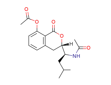 (1'S,3S)-8-acetoxy-3-<1'-(acetylamino)-3'-methylbutyl>-3,4-dihydro-1-oxo-1H-2-benzopyran