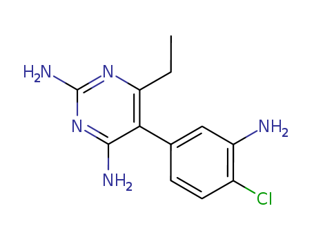 2,4-Pyrimidinediamine,5-(3-amino-4-chlorophenyl)-6-ethyl- cas  24851-19-2