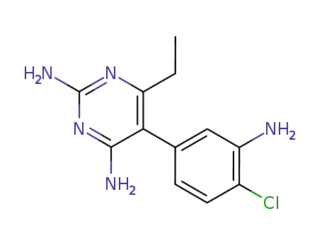 2,4-diamino-5-(3-amino-4-chlorophenyl)-6-ethylpyrimidine
