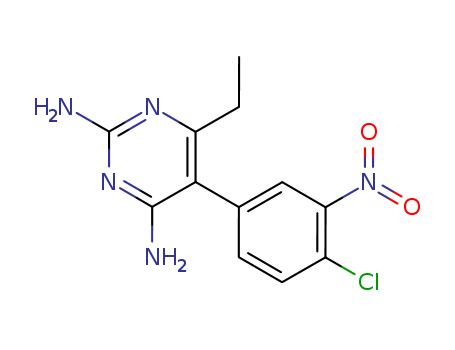 2,4-Pyrimidinediamine,5-(4-chloro-3-nitrophenyl)-6-ethyl- cas  21813-35-4