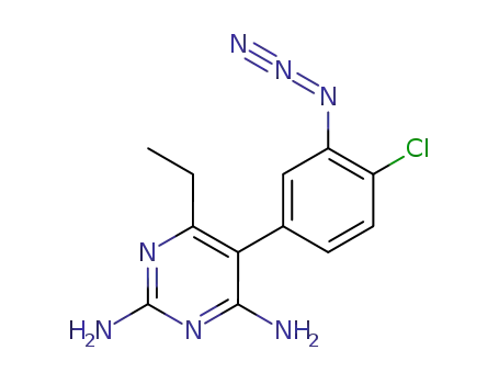 2,4-diamino-5-(3-azido-4-chlorophenyl)-6-ethylpyrimidine