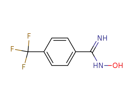 Molecular Structure of 22179-86-8 (4-(TRIFLUOROMETHYL)BENZAMIDOXIME)