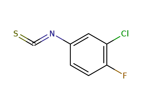 Molecular Structure of 137724-66-4 (3-CHLORO-4-FLUOROPHENYL ISOTHIOCYANATE)