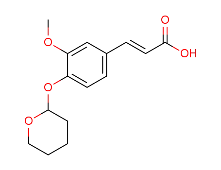 (E)-3-<3-Methoxy-4-(tetrahydropyran-2-yloxy)phenyl>prop-2-enoic acid
