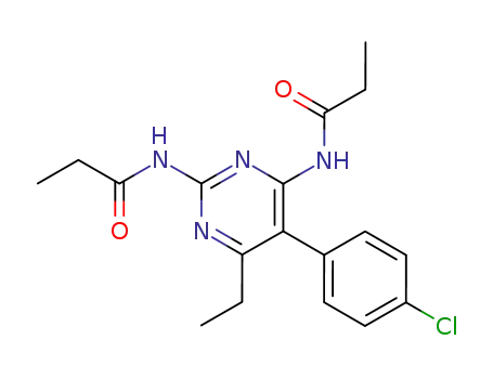 N-[5-(4-Chloro-phenyl)-6-ethyl-2-propionylamino-pyrimidin-4-yl]-propionamide