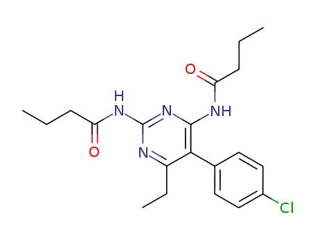 Butanamide, N,N'-[5-(4-chlorophenyl)-6-ethyl-2,4-pyrimidinediyl]bis-