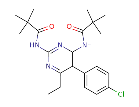 N-[5-(4-Chloro-phenyl)-2-(2,2-dimethyl-propionylamino)-6-ethyl-pyrimidin-4-yl]-2,2-dimethyl-propionamide