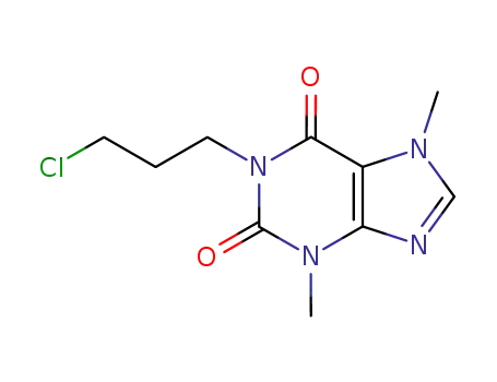 Molecular Structure of 74409-52-2 (1-(3-CHLOROPROPYL)THEOBROMINE)