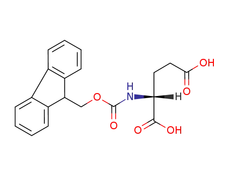 Molecular Structure of 104091-09-0 (N-[(9H-FLUOREN-9-YLMETHOXY)CARBONYL]-D-GLUTAMIC ACID)