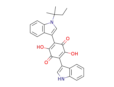 2-[1-(1,1-Dimethyl-propyl)-1H-indol-3-yl]-3,6-dihydroxy-5-(1H-indol-3-yl)-[1,4]benzoquinone