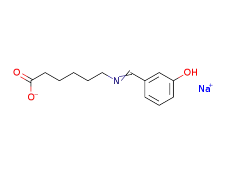 Sodium; 6-{[1-(3-hydroxy-phenyl)-meth-(E)-ylidene]-amino}-hexanoate