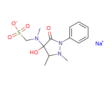 Sodium; [(4-hydroxy-1,5-dimethyl-3-oxo-2-phenyl-pyrazolidin-4-yl)-methyl-amino]-methanesulfonate