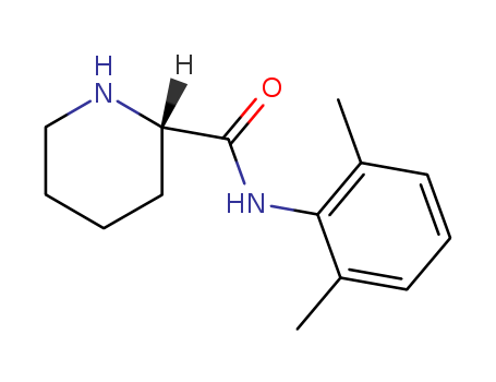 Analgesic or anesthetic drugs (S)-N-(2',6'-dimethylphenyl)-piperidine-2- carboxylic amide