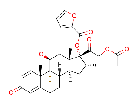 9α-fluoro-16α-methyl-11β,17α,21-trihydroxy-1,4-pregnadiene-3,20-dione 17-(2'-furoate) 21-acetate
