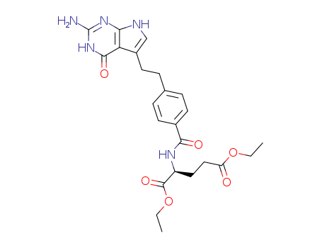 N-{4-[2-(2-AMINO-4,7-DIHYDRO-4-OXO-3H-PYRROLO[2,3-D]PYRIMIDIN-5-EL)ETHYL]BENZOYL}-L-GLUTAMIC?ACID?1,5-DIETHYL?ESTER