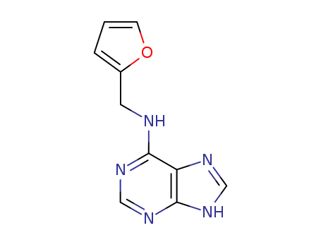 525-79-1,6-Furfurylaminopurine,1H-Purin-6-amine,N-(2-furanylmethyl)- (9CI);Adenine, N-furfuryl- (7CI,8CI);Adenine,N6-furfuryl- (6CI);2-Furanmethanamine, N-1H-purin-6-yl-;6-(Furfurylamino)purine;6-Furfuryladenine;FAP;KT;Kinetin (planthormone);N-Furfuryladenine;N6-(Furfurylamino)purine;N6-Furfuryladenine;NSC23119;6-Furfurylaminopurine;