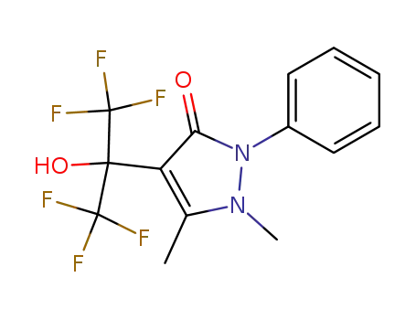 4-(1-hydroxy-1-trifluoromethyl-2,2,2-trifluorethyl)-2,3-dimethyl-1-phenylpyrazol-5-one
