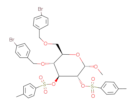 methyl 4,6-di-O-p-bromobenzyl-2,3-di-O-p-tolylsulfonyl-α-D-glucopyranoside