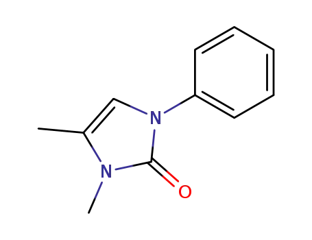 Molecular Structure of 16939-00-7 (2H-Imidazol-2-one, 1,3-dihydro-3,4-dimethyl-1-phenyl-)