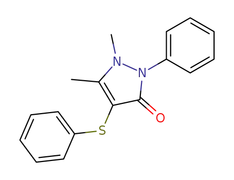 1,5-dimethyl-2-phenyl-4-(phenylthio)-1,2-dihydro-3H-pyrazol-3-one