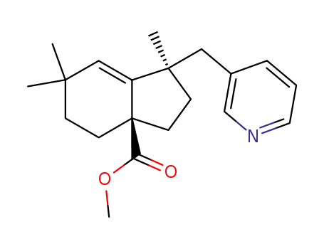(1R,3aR)-1,6,6-Trimethyl-1-pyridin-3-ylmethyl-1,2,3,4,5,6-hexahydro-indene-3a-carboxylic acid methyl ester