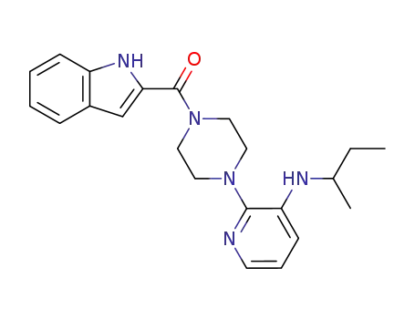 1-(indolyl-2-carbonyl)-4-<3-<(1-methylpropyl)amino>-2-pyridyl>piperazine