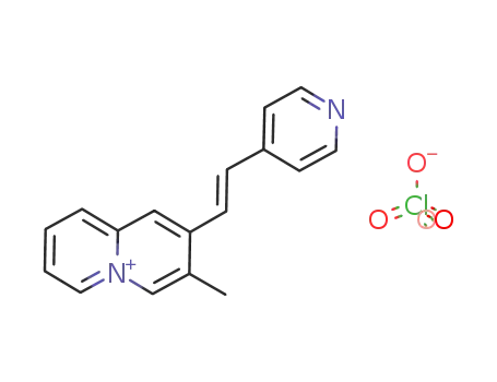3-methyl-2-<2-(4-pyridyl)vinyl>quinolizinium perchlorate