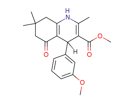 methyl 1,4,5,6,7,8‐hexahydro‐4‐(3‐methoxyphenyl)‐2,7,7‐trimethyl‐5‐oxoquinoline‐3‐carboxylate