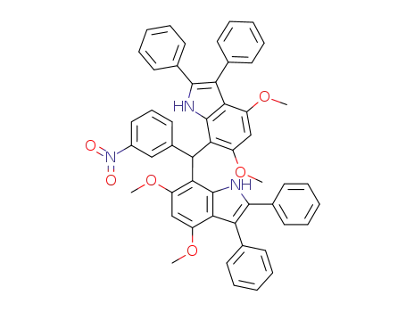di-(4,6-dimethoxy-2,3-diphenylindol-7-yl)(3-nitrophenyl)methane