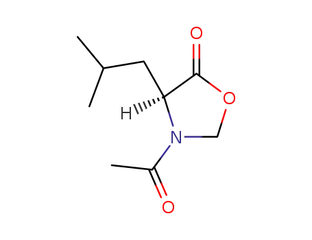 4-(S)-3-acetyl-4-isobutyl-5-oxazolidinone