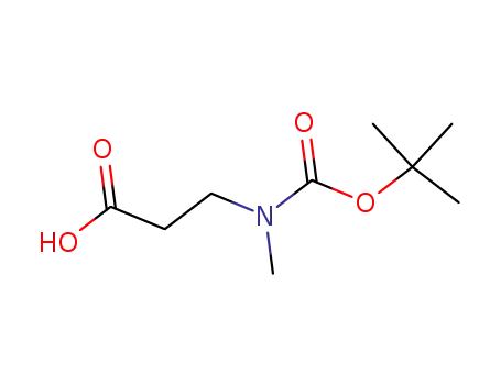 Molecular Structure of 124072-61-3 (3-(Methylamino)propanoic acid, N-BOC protected)