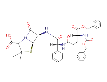 N-benzyloxycarbonyl-D-glutamyl α-benzyl ester γ-D-phenylglycyl-6-aminopenicillanic acid