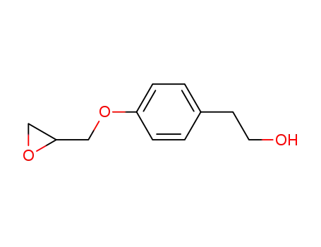 Molecular Structure of 104857-48-9 (4-(2-Oxiranylmethoxy)-benzeneethanol)