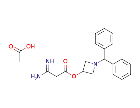 1-benzhydrylazetidin-3-yl 3-amino-3-iminopropanoate acetate